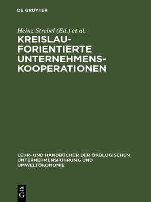 cover image of Kreislauforientierte Unternehmenskooperationen